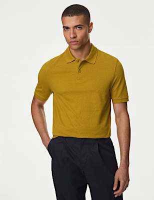 Pure Cotton Pique Regular Fit Polo Shirt