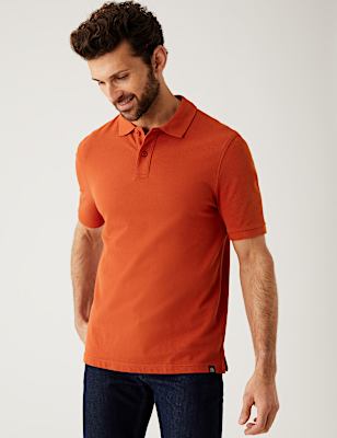 Pure Cotton Pique Regular Fit Polo Shirt