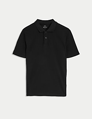Pure Cotton Pique Regular Fit Polo Shirt
