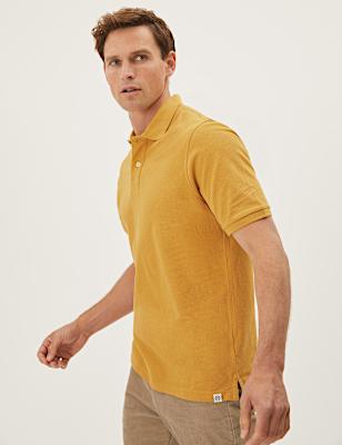 Pure Cotton Pique Regular Fit Polo Shirt
