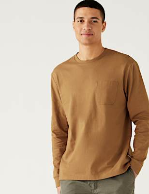 Pure Cotton Long Sleeve T-Shirt