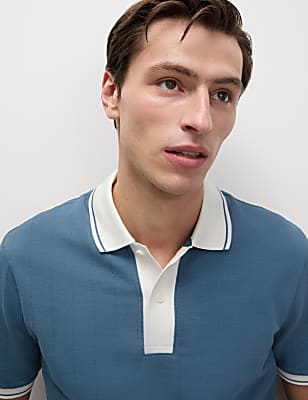 Cotton Rich Textured Polo Shirt