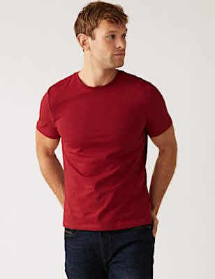 Pure Cotton Crew Neck T-Shirt