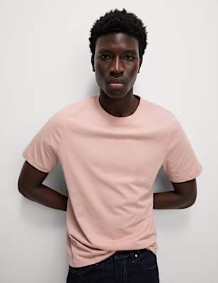 Regular Fit Pure Cotton Crew Neck T-Shirt