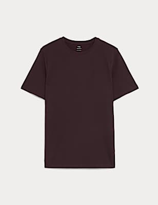 Regular Fit Pure Cotton Crew Neck T-Shirt