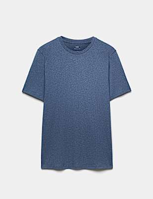 Pure Cotton Regular Fit Crew Neck T-Shirt