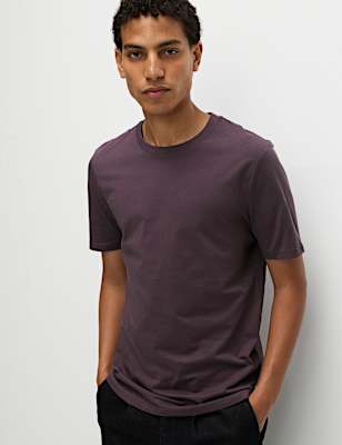 Regular Fit Pure Cotton Crew Neck T-Shirt