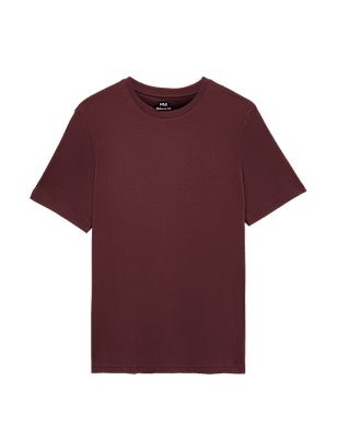 Regular Fit Pure Cotton Crew Neck T-Shirt