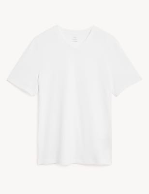 Pure Cotton V-Neck T-Shirt