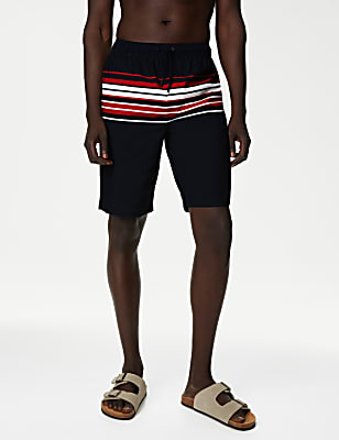 Quick Dry Striped Swim Shorts