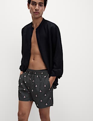 Quick Dry Printed Swim Shorts