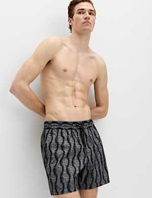 Quick Dry Printed Swim Shorts