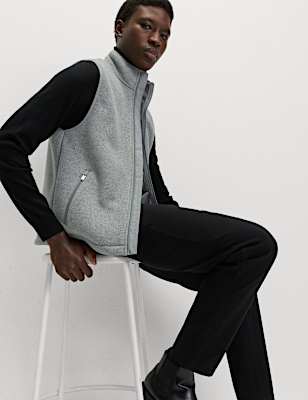 Fleece Lined Funnel Neck Gilet