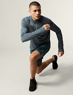 Half Zip Long Sleeve Top