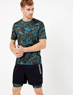 Active Camo Print T-Shirt