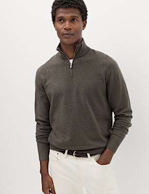 Air-Yarn Half Zip Jumper