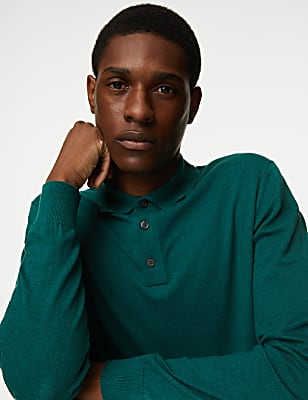Cotton Rich Knitted Polo Shirt