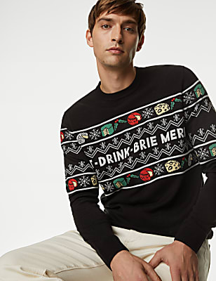 Fair Isle Cheese Christmas Jumper