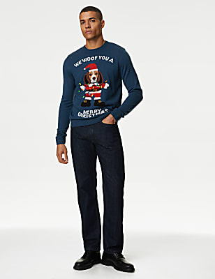 Dog Christmas Crew Neck Jumper