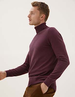 Cotton Rich Roll Neck Jumper