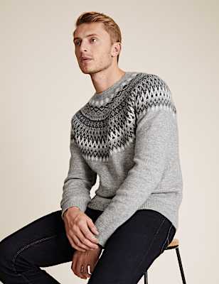 Cosy Fair Isle Crew Neck Jumper
