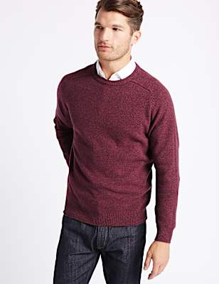 Pure Extra Fine Lambswool Crew Neck Jumper