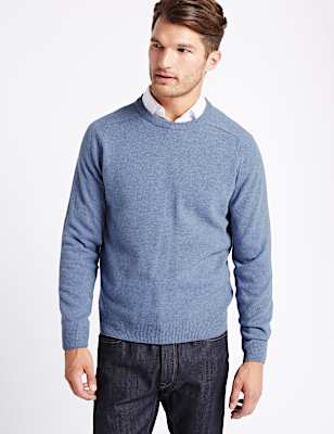 Pure Extra Fine Lambswool Crew Neck Jumper