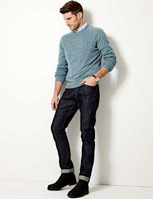 Pure Extra Fine Lambswool Crew Neck Jumper