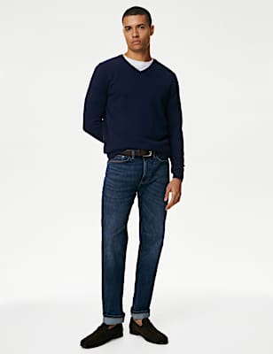 Pure Extra Fine Lambswool V-Neck Jumper