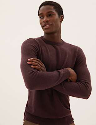 Pure Extra Fine Lambswool Crew Neck Jumper