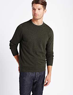 Pure Cotton Crew Neck Jumper