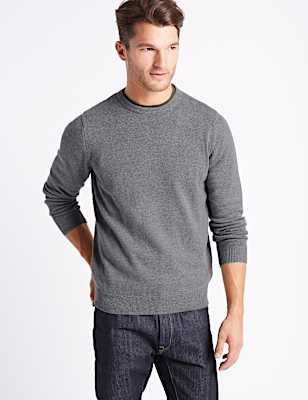 Pure Cotton Crew Neck Jumper