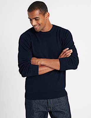 Pure Cotton Crew Neck Jumper