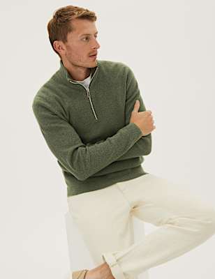 Cotton Blend Textured Jumper