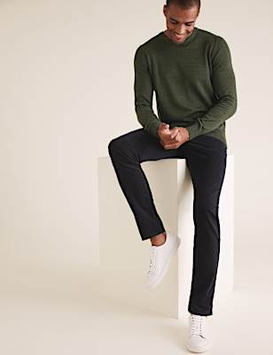 Pure Cotton Crew Neck Jumper