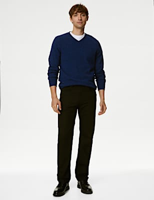 Pure Extra Fine Lambswool V-Neck Jumper