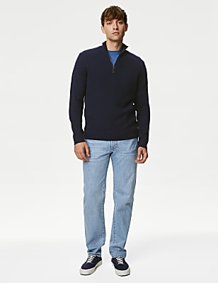 Lambswool Rich Half Zip Jumper