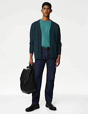 Lambswool Rich V-Neck Cardigan