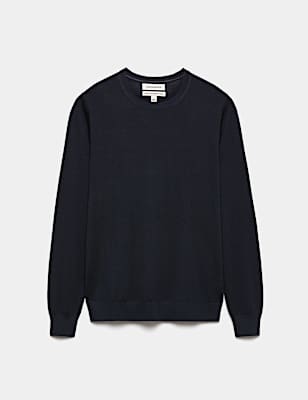 Pure Extra Fine Merino Wool Crew Neck Jumper