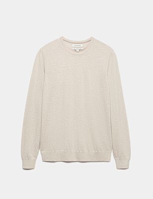 Pure Extra Fine Merino Wool Crew Neck Jumper