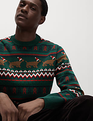 Pure Cotton Fair Isle Christmas Jumper