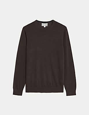 Pure Extra Fine Merino Wool Crew Neck Jumper