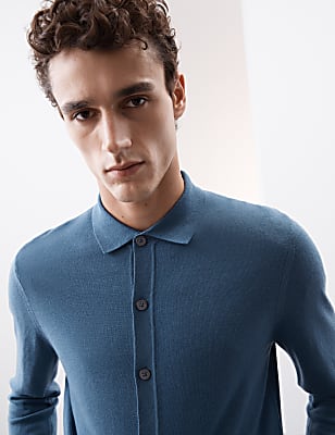 Pure Extra Fine Merino Wool Knitted Jacket