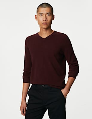 Pure Cashmere V-Neck Jumper