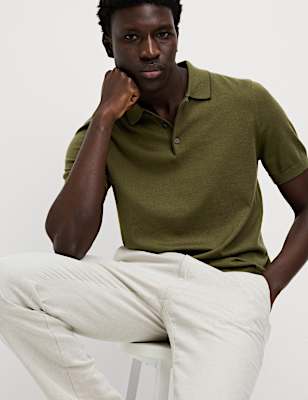 Cotton Rich Knitted Polo Shirt