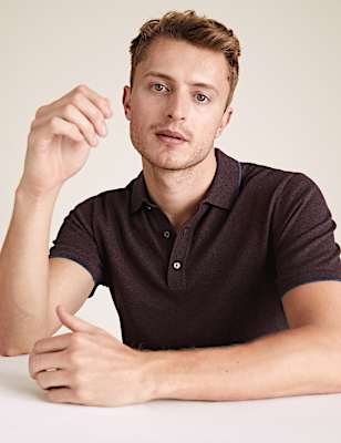 Cotton Short Sleeve Knitted Polo Shirt