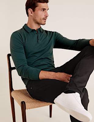 Cotton Knitted Polo Shirt