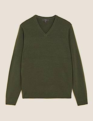 Pure Acrylic Plain V-Neck Cardigans