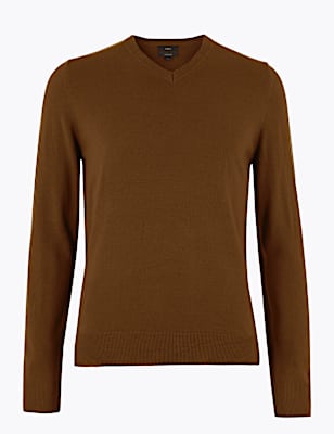 Pure Acrylic Plain V-Neck Cardigans