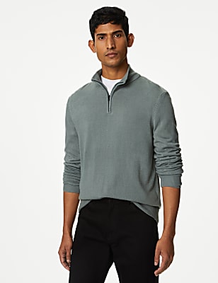 Pure Acrylic Plain High Neck Jumper